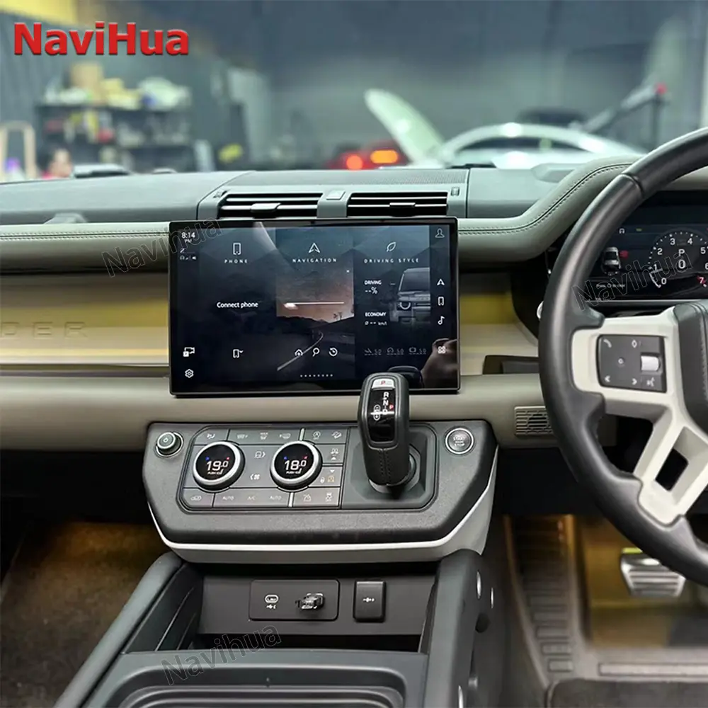 Touch Screen GPS Navigation For Land Rover Defender 2018-2021Car Multimedia Head