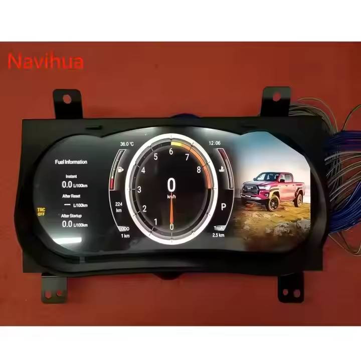 Dashboard Speed Meter Screen For Toyota Hilux 2015-2020 LCD Virtual Cockpit 