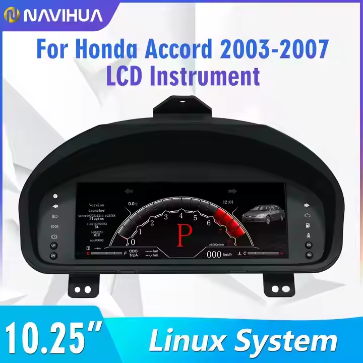  Honda Accord 2003 2007 LCD Dashboard Virtual Cockpit Automotive Car Digital