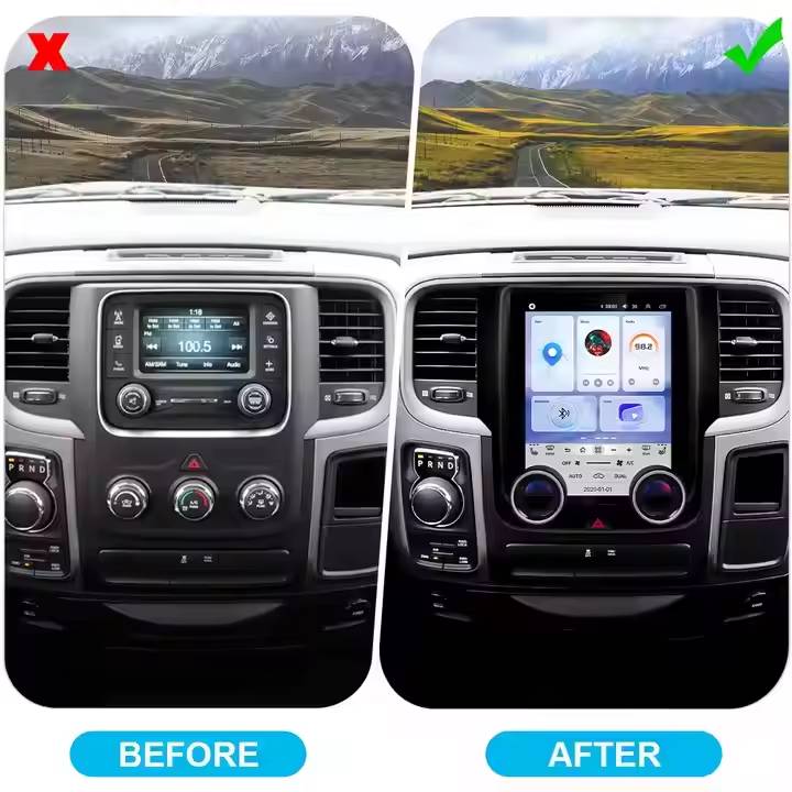 Vertical Screen for Dodge RAM 2013-2018 Carplay Auto Headunit Multimedia