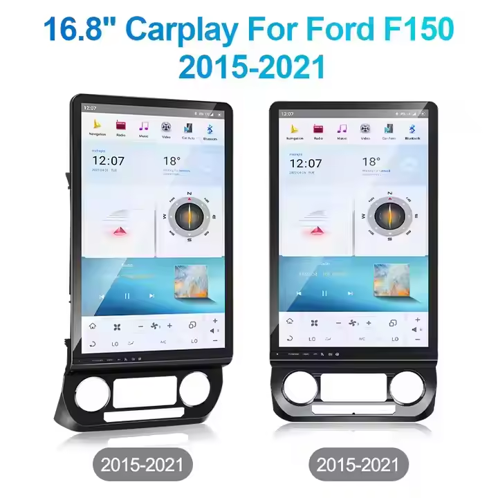 16.8 inch For Ford F150 F250 2015-2021 Touch Screen Android 13 Multimedia 