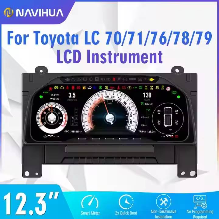 Cockpit For Toyota Land Cruiser LC76 LC75 LC70 LC78 LC79 Dashboard Speed